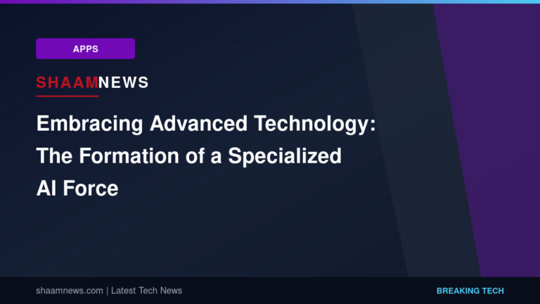 Embracing Advanced Technology: The Formation of a Specialized AI Force