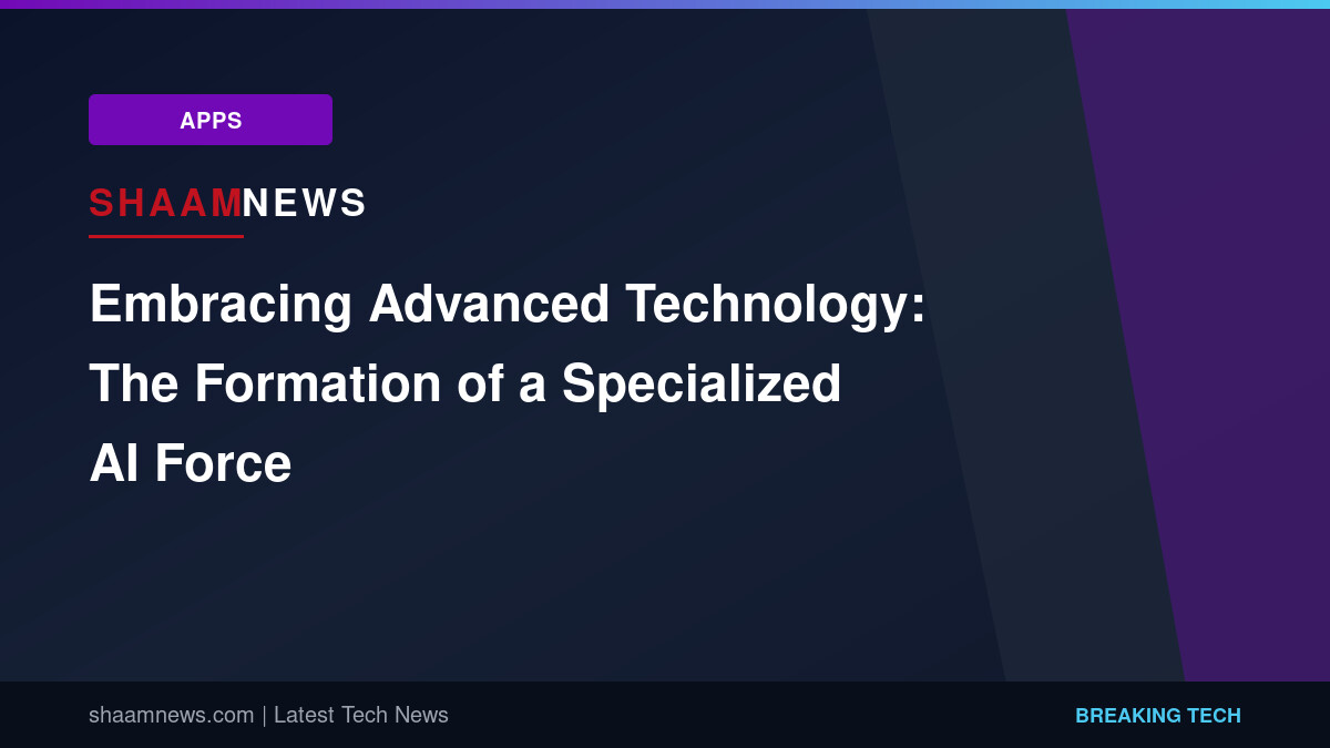 Embracing Advanced Technology: The Formation of a Specialized AI Force