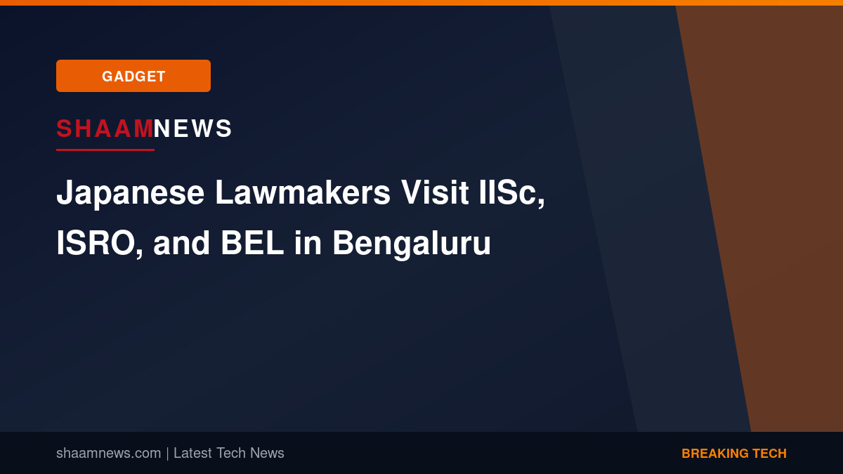 Japanese Lawmakers Visit IISc, ISRO, and BEL in Bengaluru