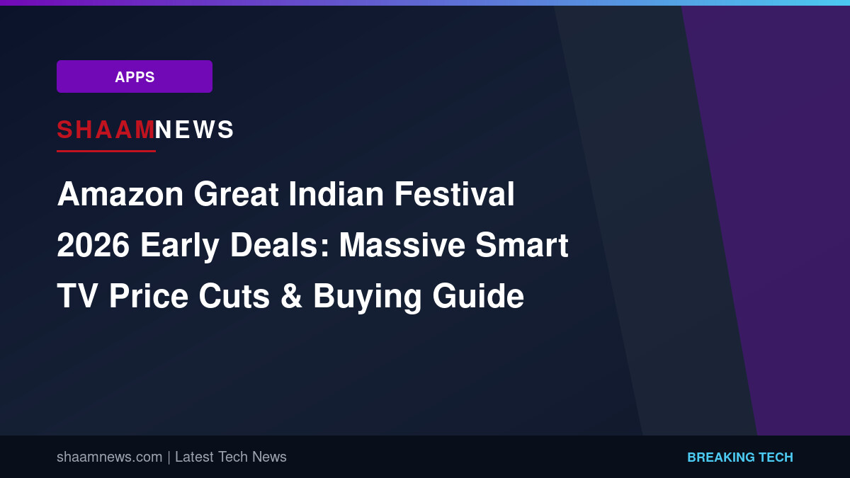 Amazon Great Indian Festival 2026 Early Deals: Massive Smart TV Price Cuts & Buying Guide
