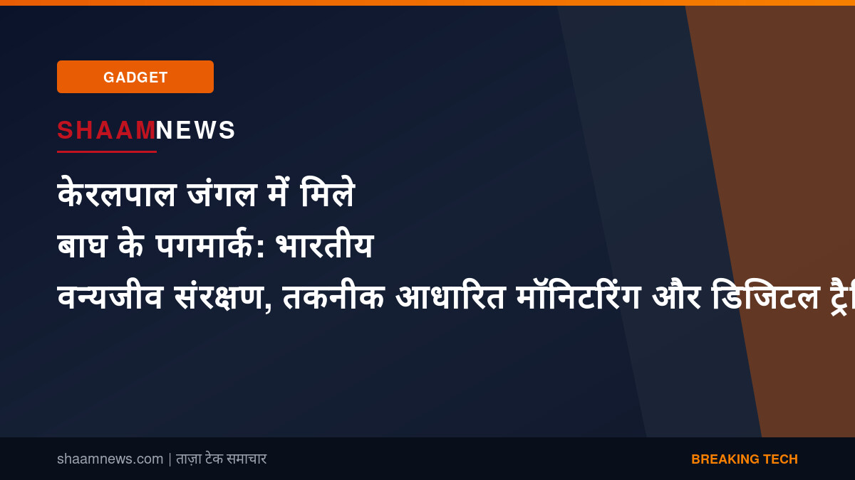 केरलपाल जंगल में मिले बाघ के पगमार्क: भारतीय वन्यजीव संरक्षण, तकनीक आधारित मॉनिटरिंग और डिजिटल ट्रैकिंग का सच